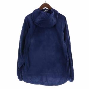 adidas ガーメントダイ アノラック ナイロンジャケット パーカー ハーフジップ L 紺 ネイビー CX3408