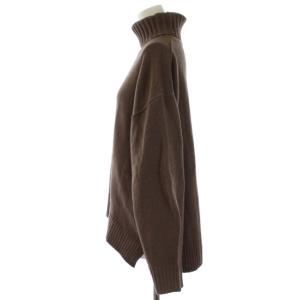 BEAUTY&YOUTH UNITED ARROWS ウールカシミヤ ルーズタートルネックニットプルオーバー セーター F 茶 ブラウン