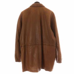 POLO RALPH LAUREN レザージャケット 革ジャン ジップアップ M 茶 ブラウン