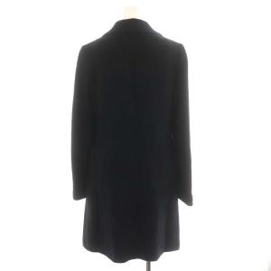 SYBILLA チェスターコート ロング丈 ニット ウール アンゴラ混 アウター L 濃紺