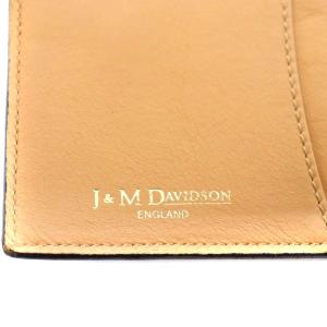 J&M DAVIDSON カードケース 名刺入れ レザー 牛革 黒 ブラック