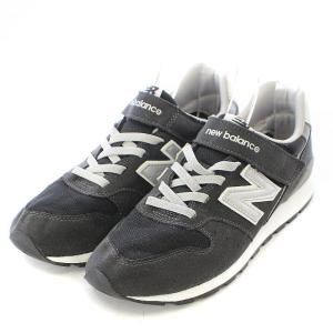 New Balance YV996BK3 スニーカー シューズ ローカット スエード 24cm ブラック