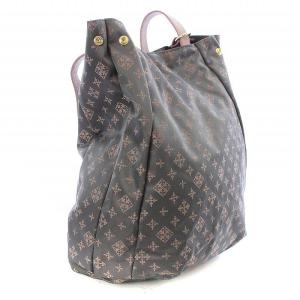 russet リュックサック デイパック モノグラム ナイロン レザー グレー 茶 ブラウン