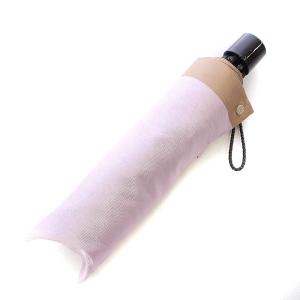 GIVENCHY 折り畳み傘 日傘 ロゴ 紫 パープル ベージュ