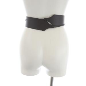 ANAYI 22SS タッセルツキフトBELT ベルト レザー 牛革 合成皮革 茶色 ブラウン ダークブラウン OF