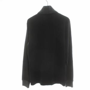 HUGO BOSS カットソー ニット スタンドカラー プルオーバー 長袖 M 黒 ブラック グレー