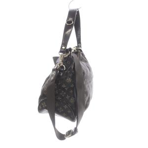 russet ショルダーバッグ ハンドバッグ 2WAY 総柄 ナイロン 茶色 ブラウン ベージュ GY09