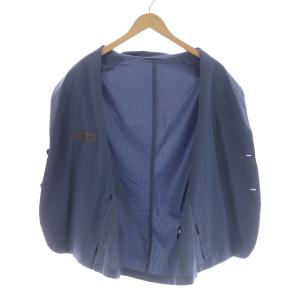 UNITED ARROWS ポリエステル タフタ 2Bシングル ジャケット XL 青 ブルー 11211992812 GY09