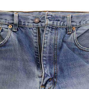 Levi's 508 デニムパンツ USED加工 ビッグE 赤タブ W34 L34 ライトブルー