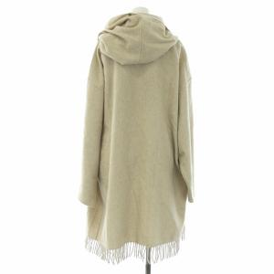 Salvatore Ferragamo コーディガン カシミヤ フリンジ フード M ベージュ