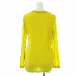 me ISSEY MIYAKE カットソー ニット セーター 薄手 長袖 ウール混 黄色 イエロー
