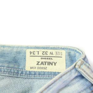 DIESEL ZATINY デニムパンツ ジーンズ ストレート ボタンフライ W32 L34 L 水色 ライトブルー