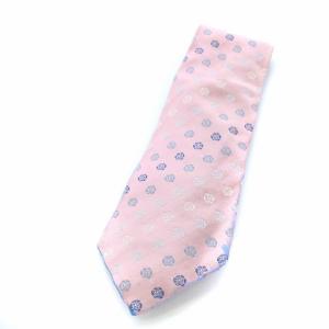 ネクタイ 花柄 カメリア ココマーク シルク ピンク