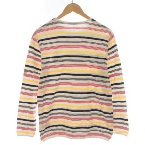 NIKE FCRB BRISTOL Tシャツ ボーダー ロゴ クルーネック S マルチカラー