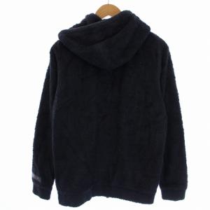 TATRAS ボアパーカー ジャケット ジップアップ フリース ロゴ 03 L 紺 ネイビー MTA14S8003