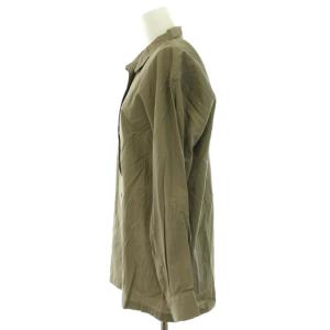 ISSEY MIYAKE シャツ カジュアル 長袖 M 茶 ブラウン