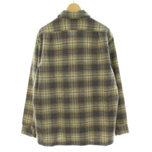 PENDLETON チェックシャツ カジュアル ウール 長袖 M 茶 ブラウン