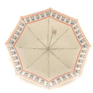 HYSTERIC GLAMOUR Bear 折りたたみ傘 雨傘 雨具 手動 クマ ロゴ ベージュ