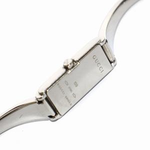 GUCCI 腕時計 バングルウォッチ クォーツ アナログ ピンクシェル文字盤 スクエア 2針 シルバー ピンク 109