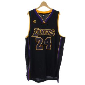 タグ付き NBA LAKERS コービーブライアント タンクトップ ロゴ L 黒 ブラック