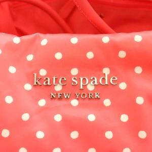 kate spade new york エブリシング パフィー ドット ラージ トートバッグ ハンドバッグ ショルダーバッグ ナイロン ピンク 白 ホワイト PXR00369