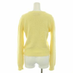 RALPH LAUREN ポロスポーツ POLO SPORT ニット セーター Vネック 長袖 ハイゲージ ポニー刺繍 ヴィンテージ M 黄 イエロー