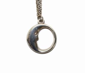 TIFFANY&Co. ムーンフェイス ネックレス ペンダント SV925 チェーン シルバー