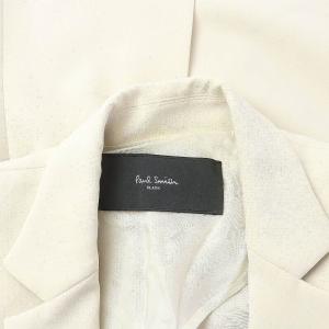 Paul Smith BLACK スーツ セットアップ 上下 テーラードジャケット シングル フレアスカート ひざ丈 肩パッド 38 40 M L ベージュ