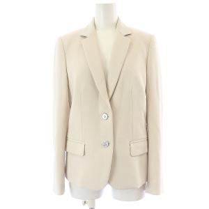 Paul Smith BLACK スーツ セットアップ 上下 テーラードジャケット シングル フレアスカート ひざ丈 肩パッド 38 40 M L ベージュ