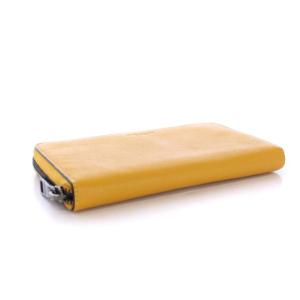 COACH 長財布 ラウンドファスナー レザー ロゴ 58102 ウォレット 黄色 イエロー マスタード