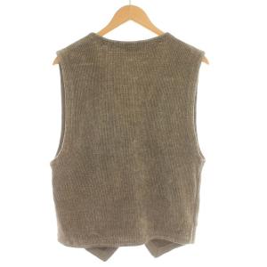 KENZO ヴィンテージ ベスト モール糸 ニット 刺繍 ジレ グレージュ S相当
