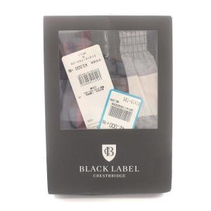 BLACK LABEL CRESTBRIDGE トランクス 下着 アンダーウェア インナー チェック M 黒 赤