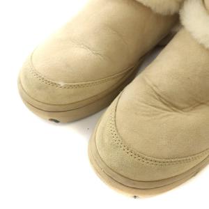 UGG australia サンバーストトールムートンブーツ ロングブーツ スエード ボア 24.0cm ベージュ 5218