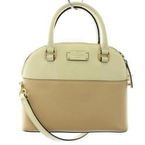 GROVE STREET MINI CARLI 2WAYバッグ ハンドバッグ ショルダーバッグ レザー バイカラー アイボリー