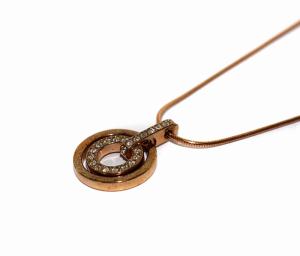 SWAROVSKI Crystal Jewellery Pendant Circle ペンダント ネックレス ラインストーン サークル ピンクゴールド