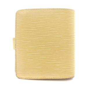 LOUIS VUITTON エピ ポルトビエ コンパクト ヴァニラ 財布 二つ折り 小銭入れ レザー 型押し 黄色 イエロー