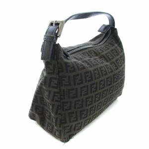 FENDI ハンドバッグ ズッカ柄 ブラウン ブラック