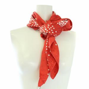 Christian Dior スカーフ ドット 赤 レッド 白 ホワイト