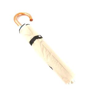 POLO RALPH LAUREN 折り畳み傘 晴れ雨兼用 ロゴ刺繍 ベージュ