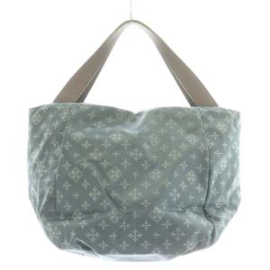 russet ハンドバッグ ショルダーバッグ ナイロン モノグラム 水色 ライトブルー
