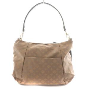 russet ショルダーバッグ ハンドバッグ 2way ナイロン レザー モノグラム グレー ピンクベージュ