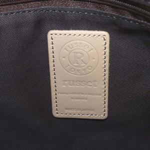 russet ショルダーバッグ ハンドバッグ 2way モノグラム ナイロン レザー ベージュ