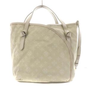 russet Holiday Bag ハンドバッグ ショルダーバッグ 2way モノグラム カシュクールデザイン ナイロン オフホワイト