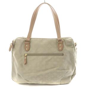 russet 2WAY トートバッグ ハンドバッグ ショルダーバッグ モノグラム ナイロン レザー ベージュ CE-752