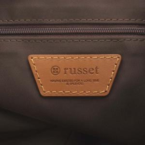 russet トートバッグ ハンドバッグ ショルダーバッグ モノグラム ナイロン 水色 ライトブルー