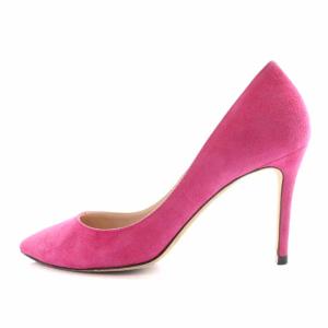 FURLA パンプス スエード ポインテッドトゥ ピンヒール ハイヒール 36 23cm ピンク