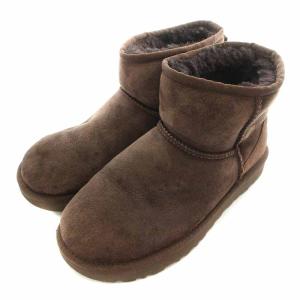 UGG australia クラシックミニ 2 Classic Mini 2 ムートンブーツ フラット 裏ボア US6 23cm 茶 ブラウン 1016222