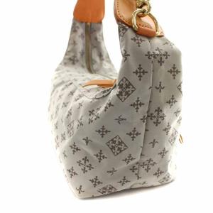 russet ハンドバッグ ナイロン モノグラム レザーハンドル グレー オレンジ