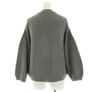 MARGARET HOWELL 21SS ニット セーター カシミヤ混 ウール プルオーバー クルーネック 長袖 2 M グレー