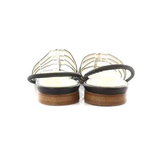 TOMORROWLAND サンダル レザー 38 24.0cm 24.5cm 黒 ブラック